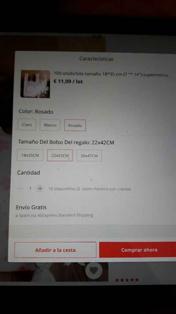 Bolsas para los detalles y sorpresas de la boda. - 2