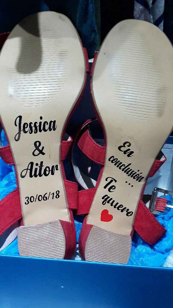 Vinilos para los zapatos de novia - 1