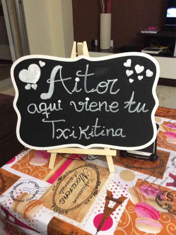 Cartel de llegada de la novia - 1