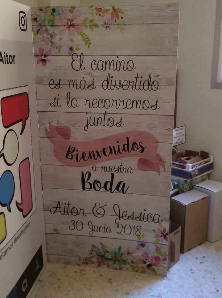 Cartel de bienvenida - 1