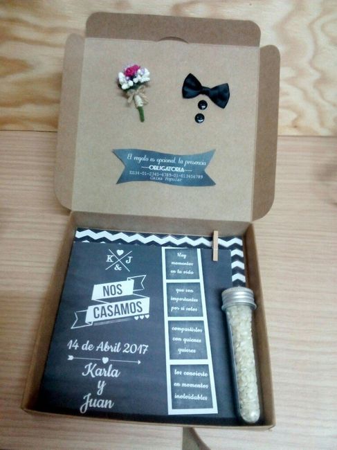 Invitaciones con caja e infantiles - 2