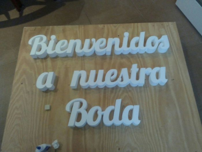  Palet low cost con letras de corcho. - 1