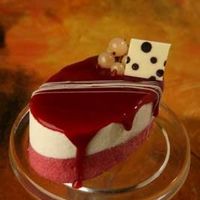 Mousse cereza y chocolate blanco