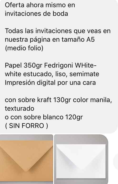 Invitaciones oferta!!! - 1
