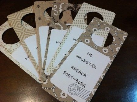 Tarjetas No molestar