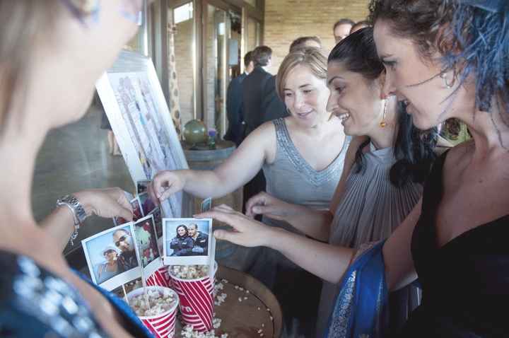 Polaroids en el candy bar