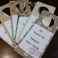 Tarjetas No molestar