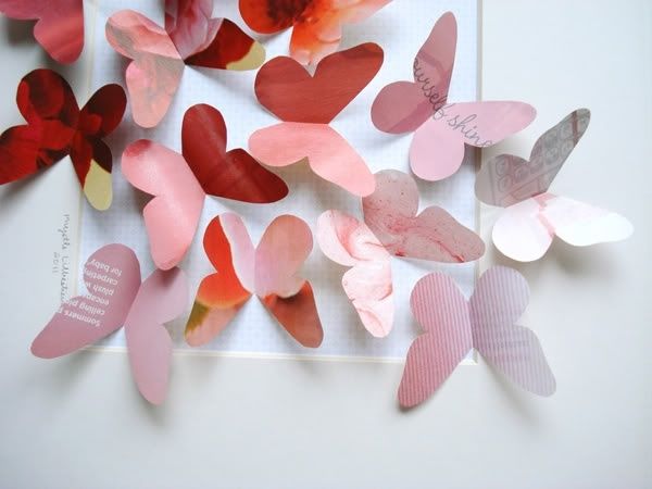 Mariposas de colores junto al arroz