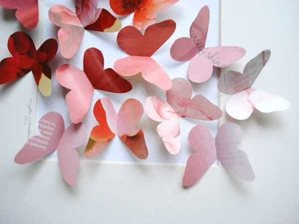 Mariposas de colores junto al arroz