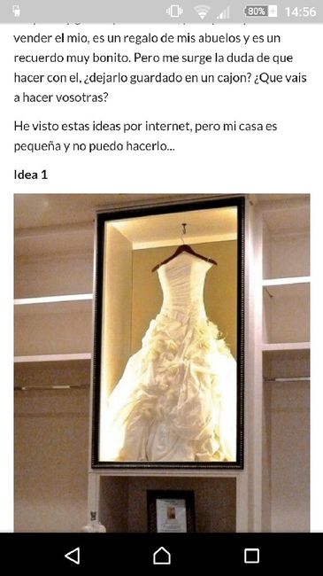 Guardar el vestido de novia - 1