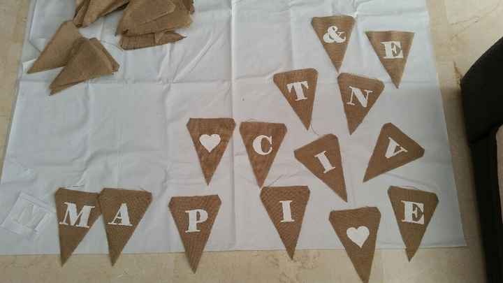 Guirnaldas arpillera - 2