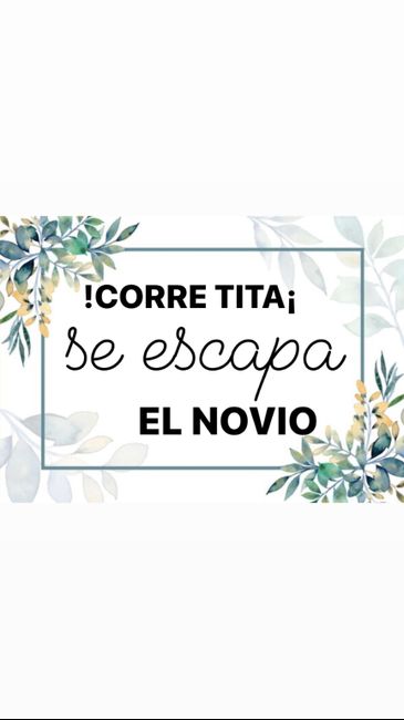 Cartel metacrilato ya llega la novia 2