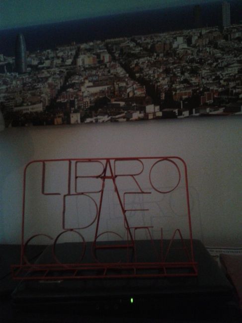 Atril de libro de cocina