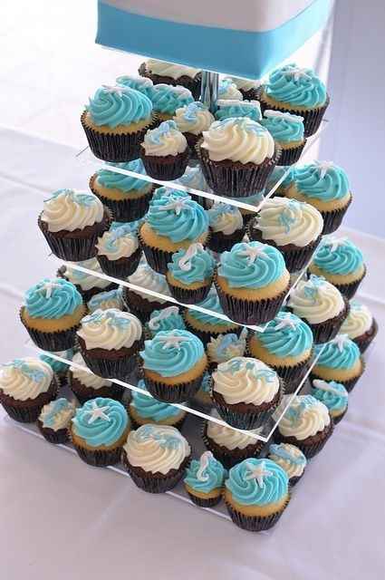 cup cakes azules