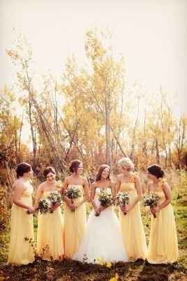 Destalles para una boda de color amarillo