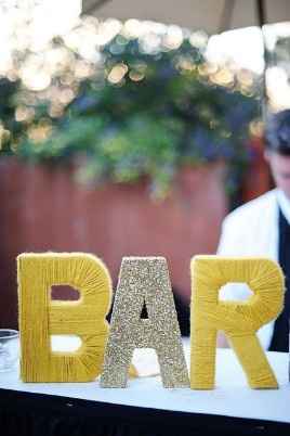 Destalles para una boda de color amarillo