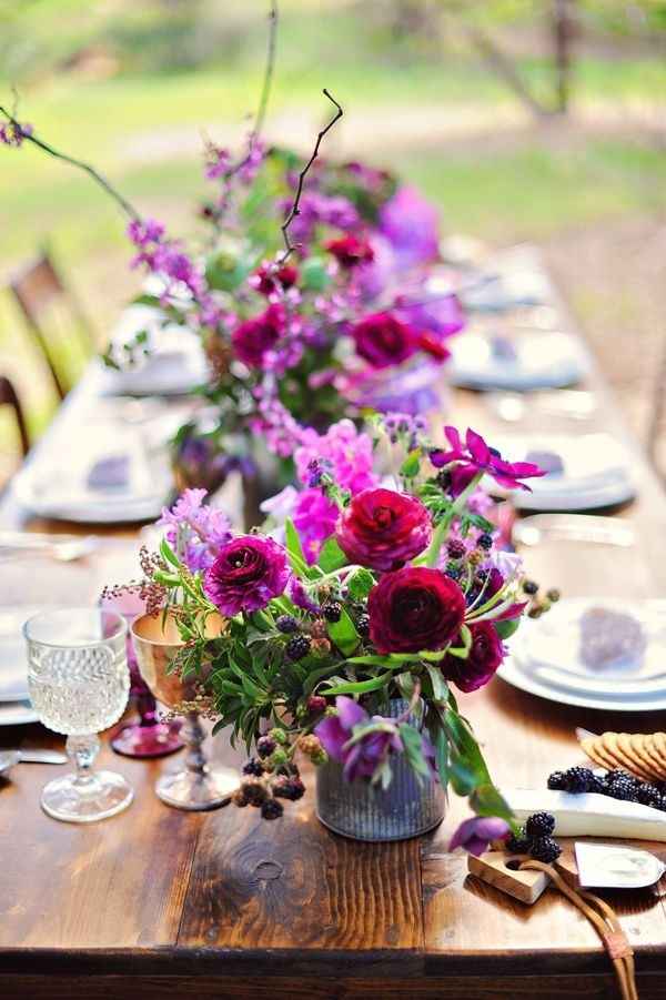 Boda con detalles morado 