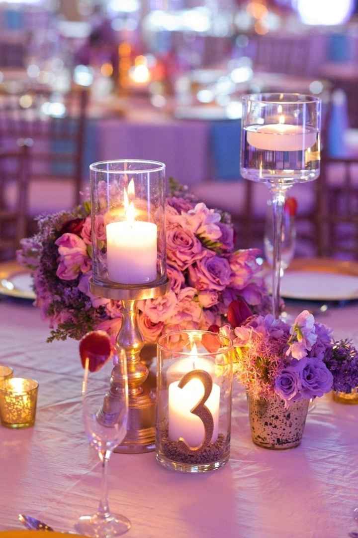 Boda con detalles morado 