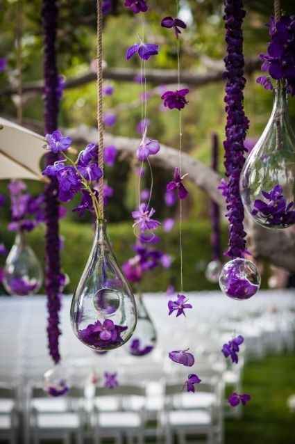 Boda con detalles morado 