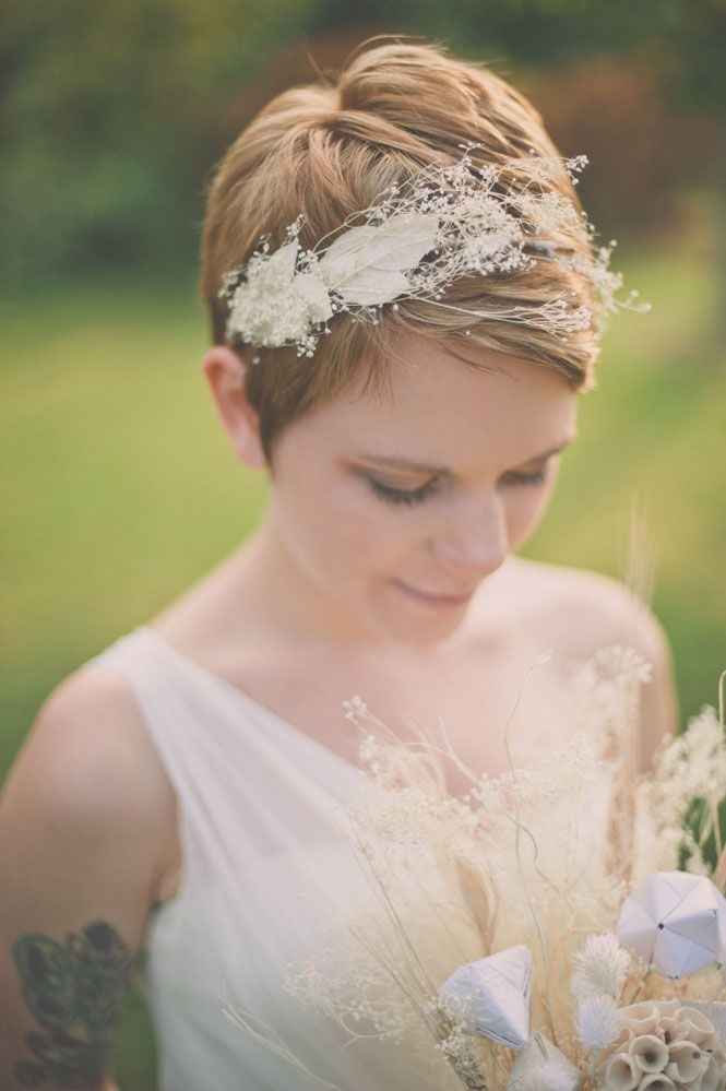 1. Novias de pelo corto