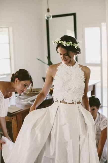 vestidos dos piezas