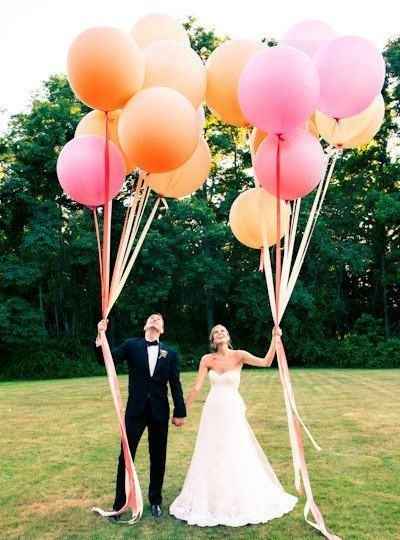 ¿Decorarás con globos tu boda?