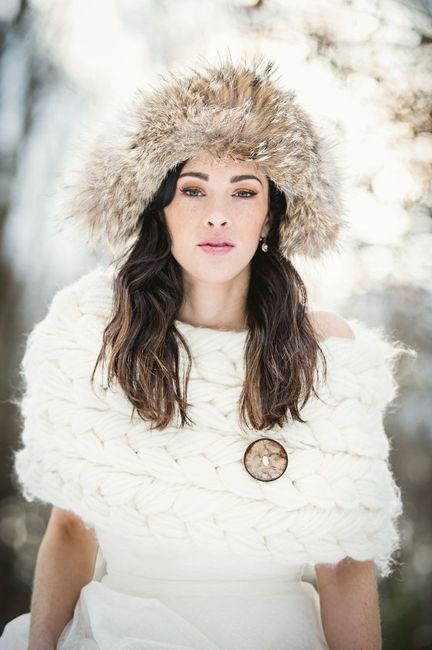 "Chaquetas" para novias invernales 1