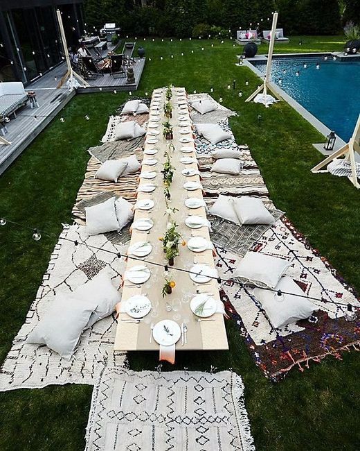 banquete boho 