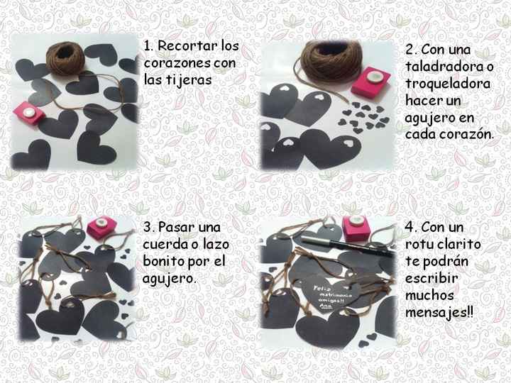 Tutorial de corazones con fondo pizarra