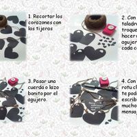 Tutorial de corazones con fondo pizarra