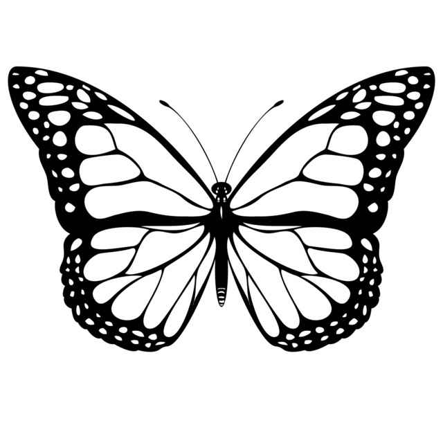 plantilla mariposa