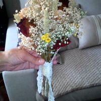 Mi ramo de novia (lo he hecho yo con flores secas)