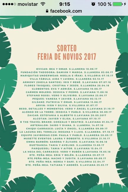 Feria de novios peña mea 2017 - 1