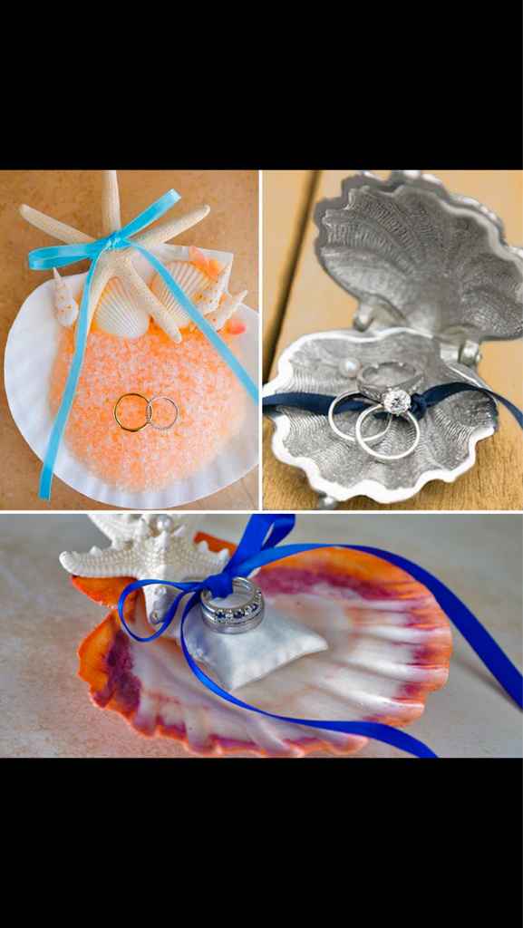Conchas para portar anillos el dia b - 2
