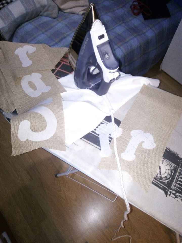 Banderín para la mesa nupcial - 1