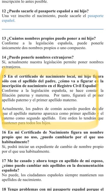 Un poco triste...no se puede cambiar el  apellido 1