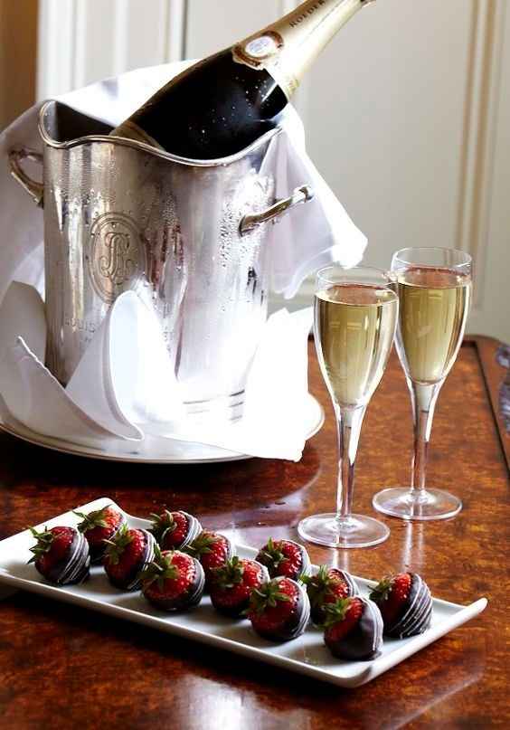 Chocolate y champagne