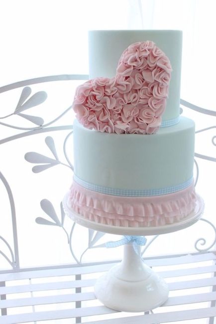 Tarta con flores