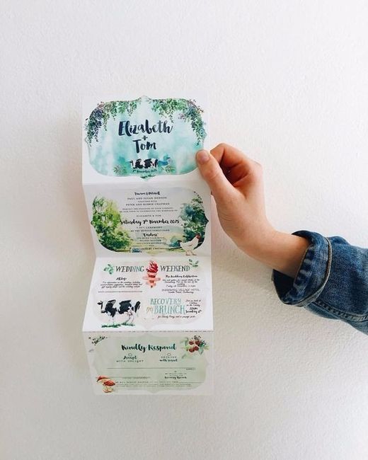 4 invitaciones desplegables ¿Qué te parecen? 3