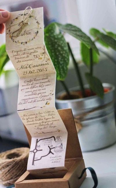 4 invitaciones desplegables ¿Qué te parecen? 4