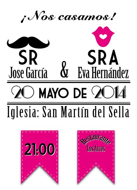 Invitaciones vintage diseño