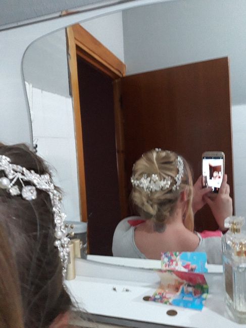 Prueba casera de peinado para el gran dia😊😊🤗🤗 - 2