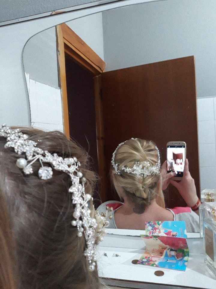 Prueba casera de peinado para el gran dia😊😊🤗🤗 - 1