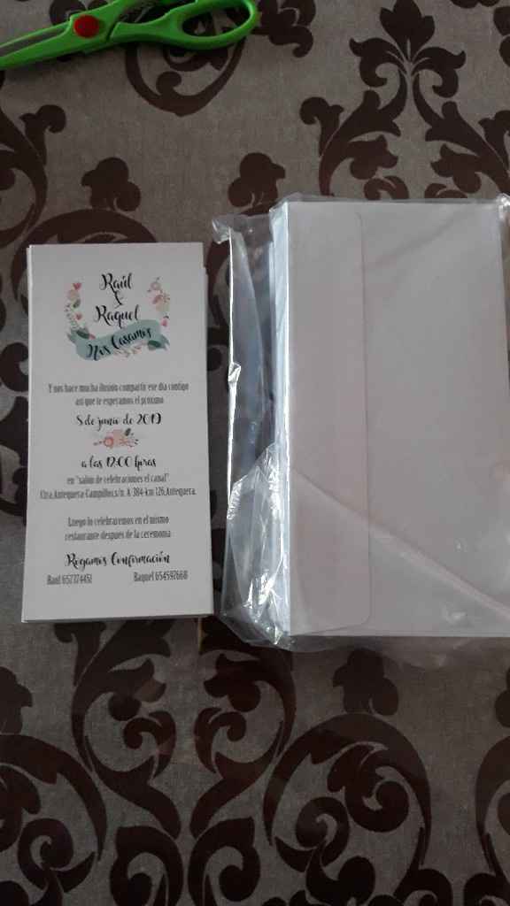 Mis invitaciones en casa!!!,me encantan!! - 3