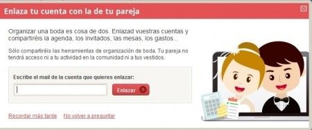 Enlace cuenta de tu pareja