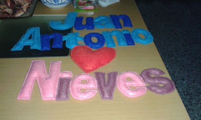 Nuestros nombres para la tarta