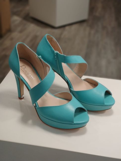 Sandalias verde agua 5