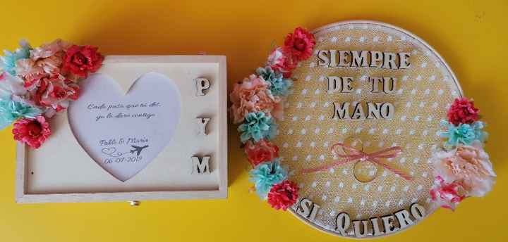 Porta arras y bastidor handmade ☺️ - 1
