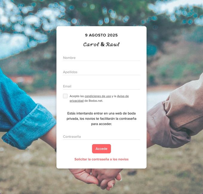 Web de boda premium 1