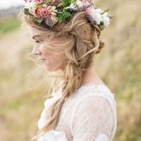 Novias con trenza al lado - 1